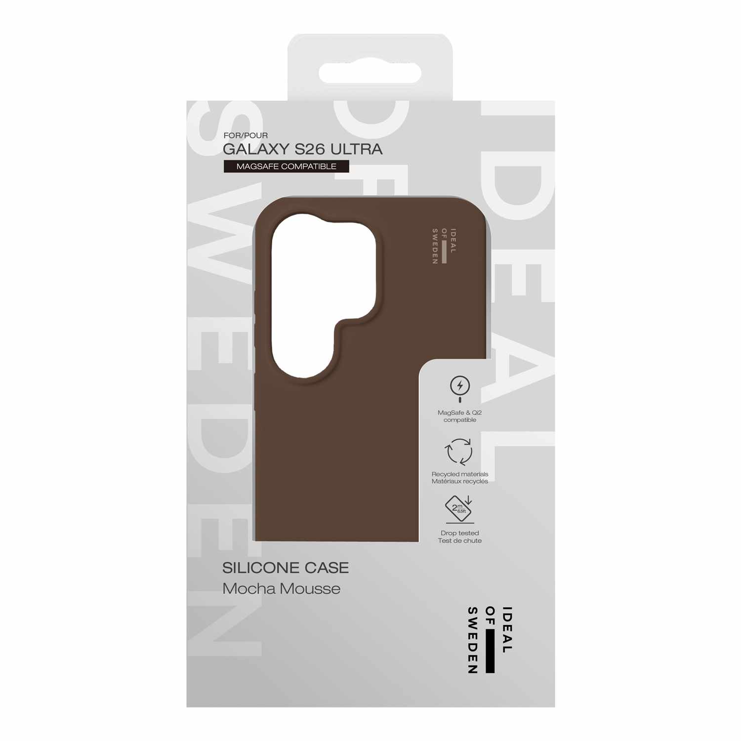 Ideal of Sweden Silicone Case w/Magnets Mocha Mousse for Samsung Galaxy S26 Ultra