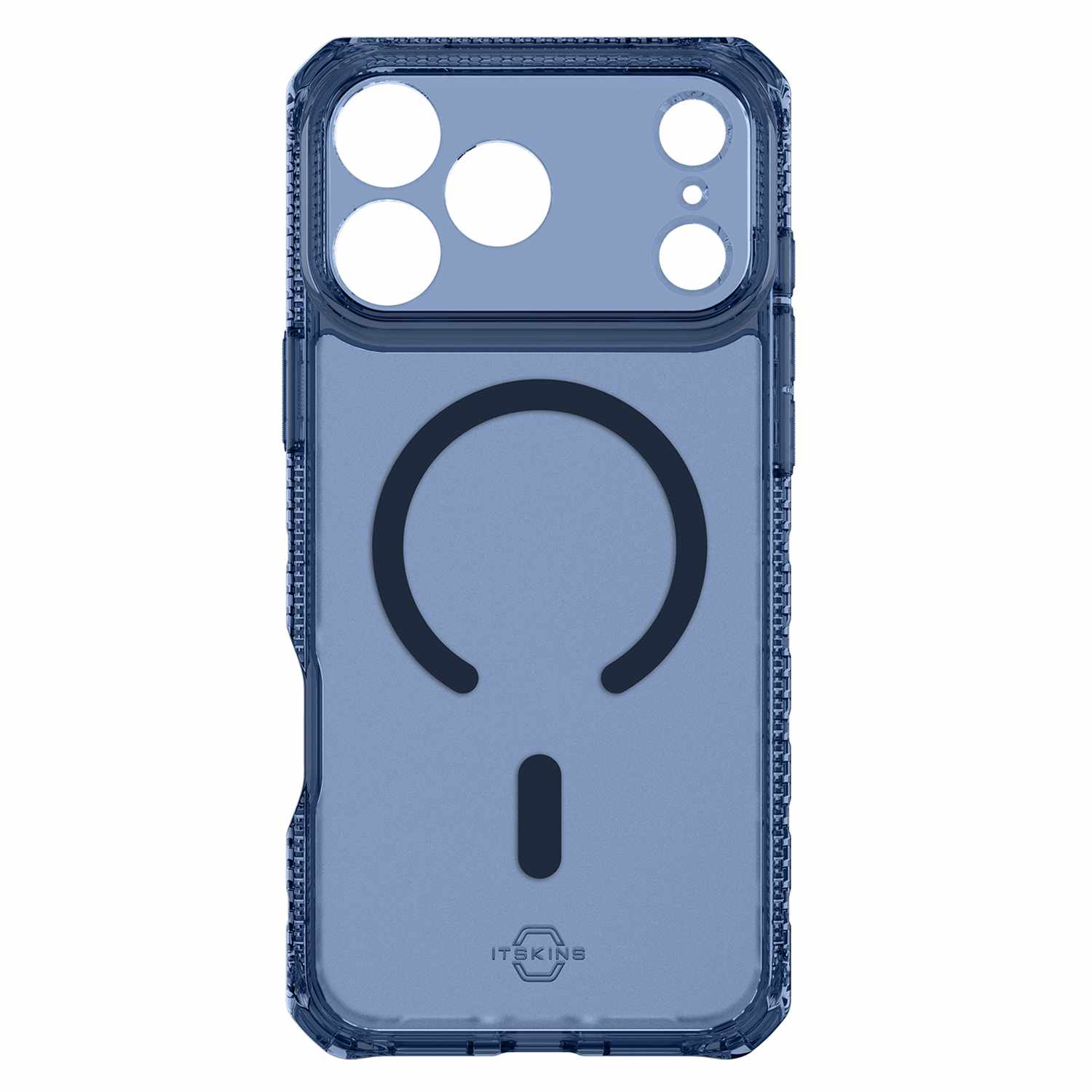 ITSKINS Hybrid_R Vapor MagSafe Case Navy Blue for iPhone 17 Pro
