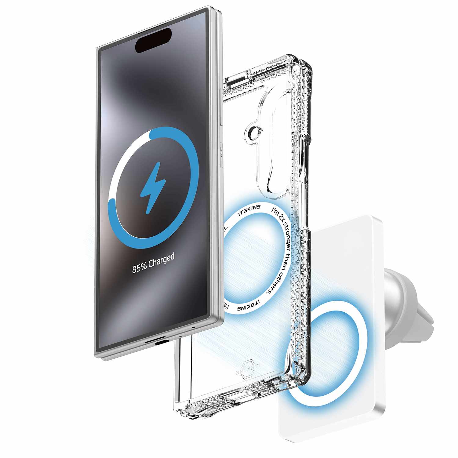 ITSKINS Hybrid_R Hinge Clear w/Magnets Case for Samsung Galaxy Z Fold8 Ultra