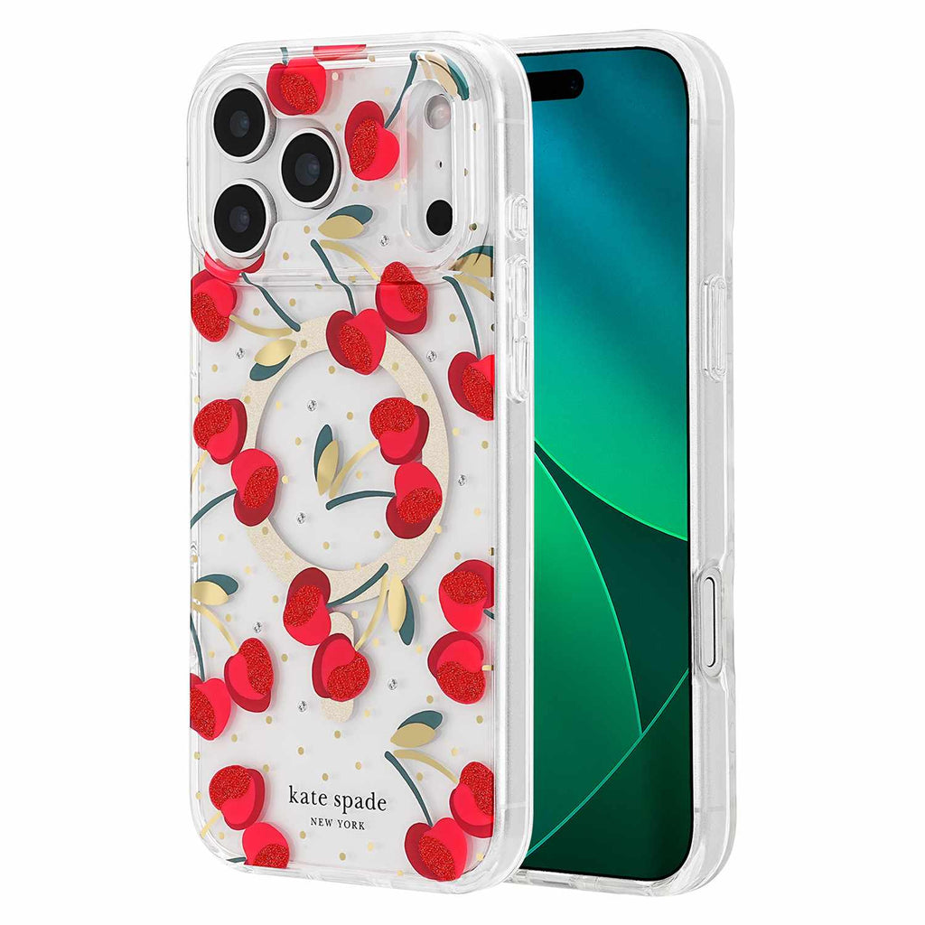 Kate Spade Protective MagSafe Case Cherry Dot for iPhone 18 Pro Max/17 Pro Max