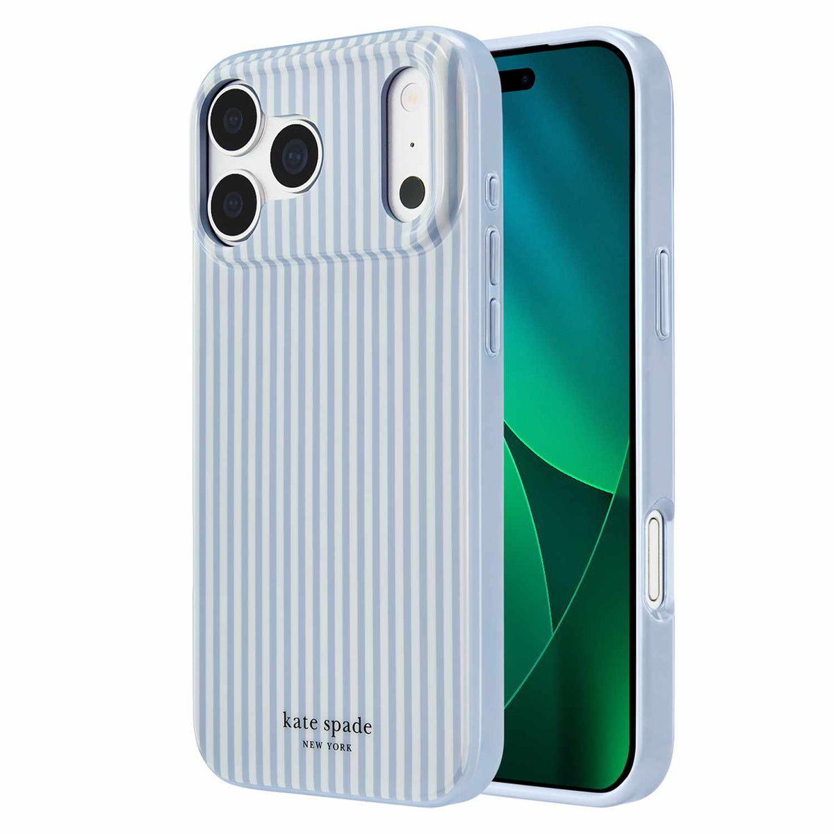 Kate Spade Protective MagSafe Case Stripe Diamond Blue for iPhone 18 Pro Max/17 Pro Max