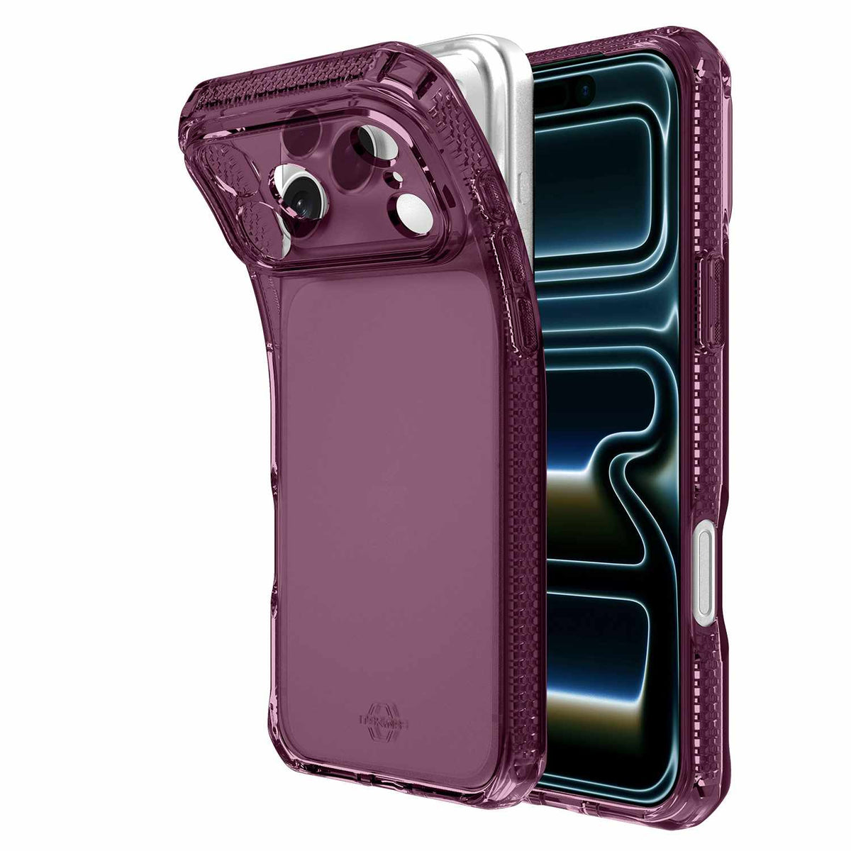 ITSKINS Spectrum_R Clear Case Plum for iPhone 18 Pro/17 Pro