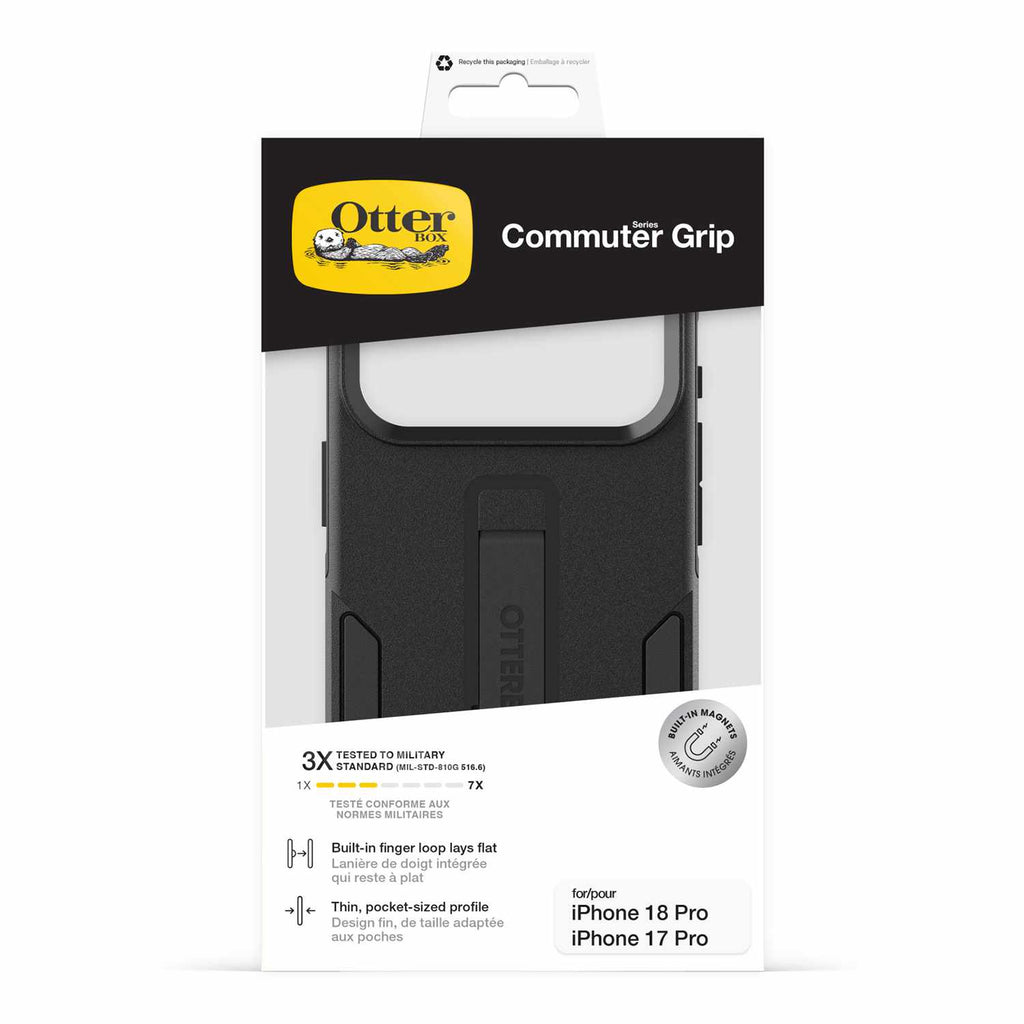 OtterBox Commuter Grip MagSafe Case Black for iPhone 18 Pro/17 Pro