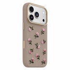 OtterBox Symmetry Cactus Leather Embroidery MagSafe Case Cottage Rose for iPhone 18 Pro/17 Pro
