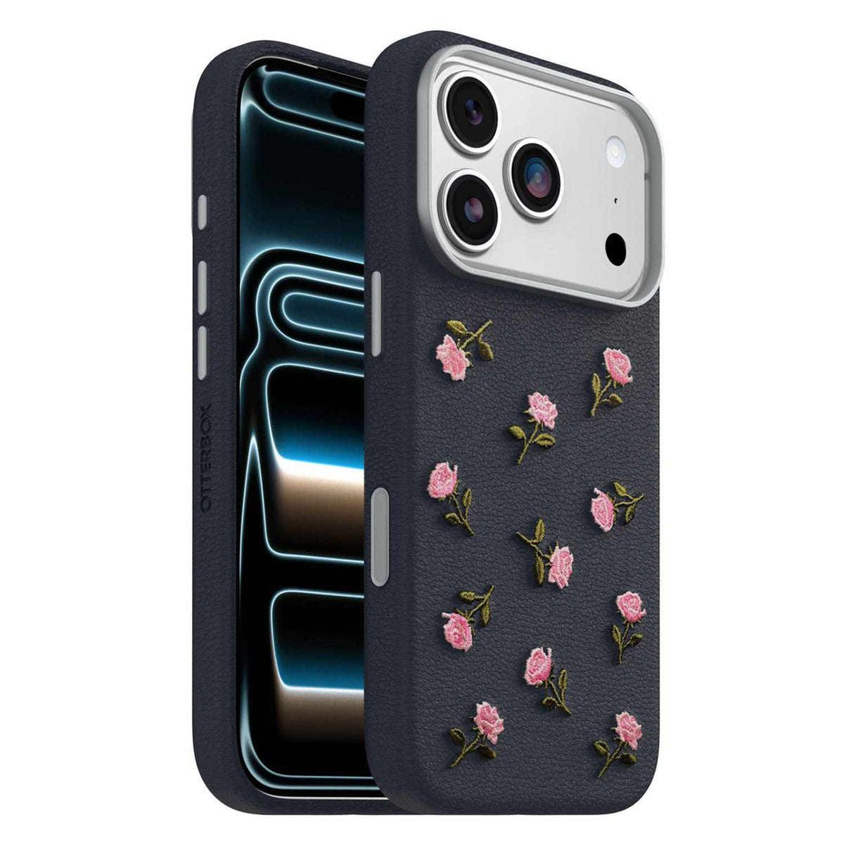 OtterBox Symmetry Cactus Leather Embroidery MagSafe Case Manor Bloom for iPhone 18 Pro/17 Pro