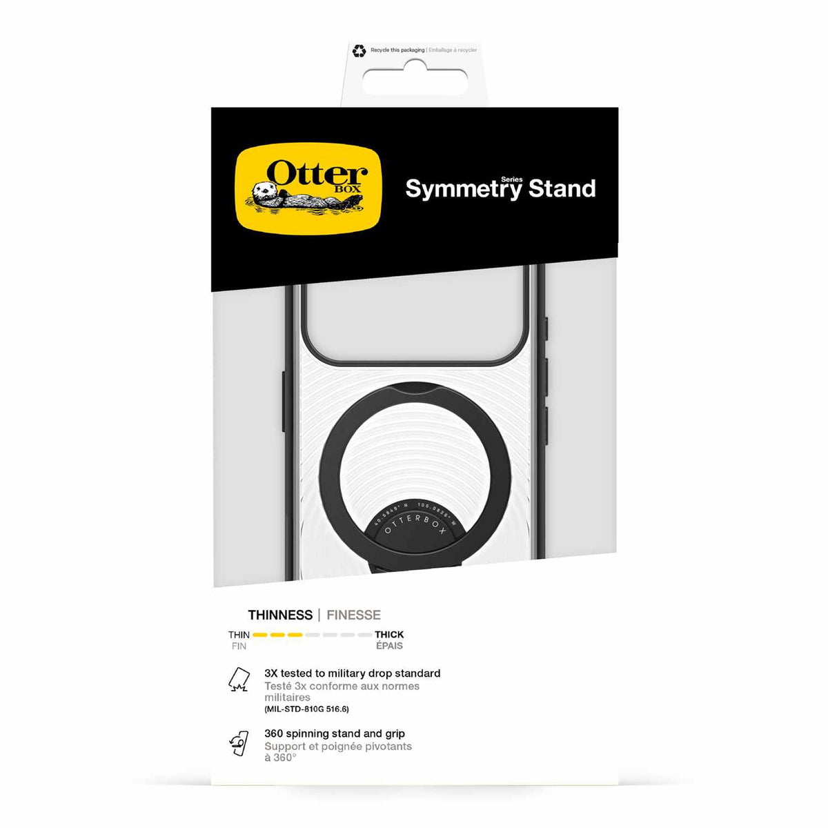 OtterBox Symmetry Stand MagSafe Case Umbra Black for iPhone 18 Pro/17 Pro