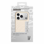 Ideal of Sweden Soft Swirl MagSafe Case Cloud Dancer for iPhone 18 Pro Max/17 Pro Max