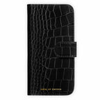 Ideal of Sweden Magnet Wallet MagSafe Case Black Croco for iPhone 18 Pro Max/17 Pro Max