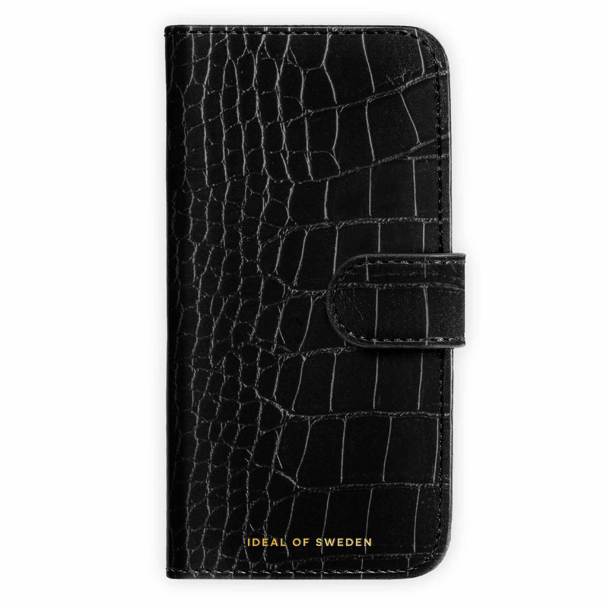 Ideal of Sweden Magnet Wallet MagSafe Case Black Croco for iPhone 18 Pro Max/17 Pro Max