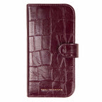 Ideal of Sweden Magnet Wallet MagSafe Case Fine Wine Croco for iPhone 18 Pro Max/17 Pro Max
