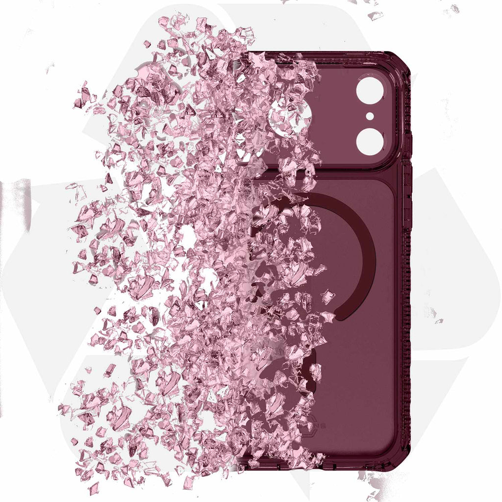 ITSKINS Hybrid_R Vapor MagSafe Case Plum for iPhone 18 Pro/17 Pro