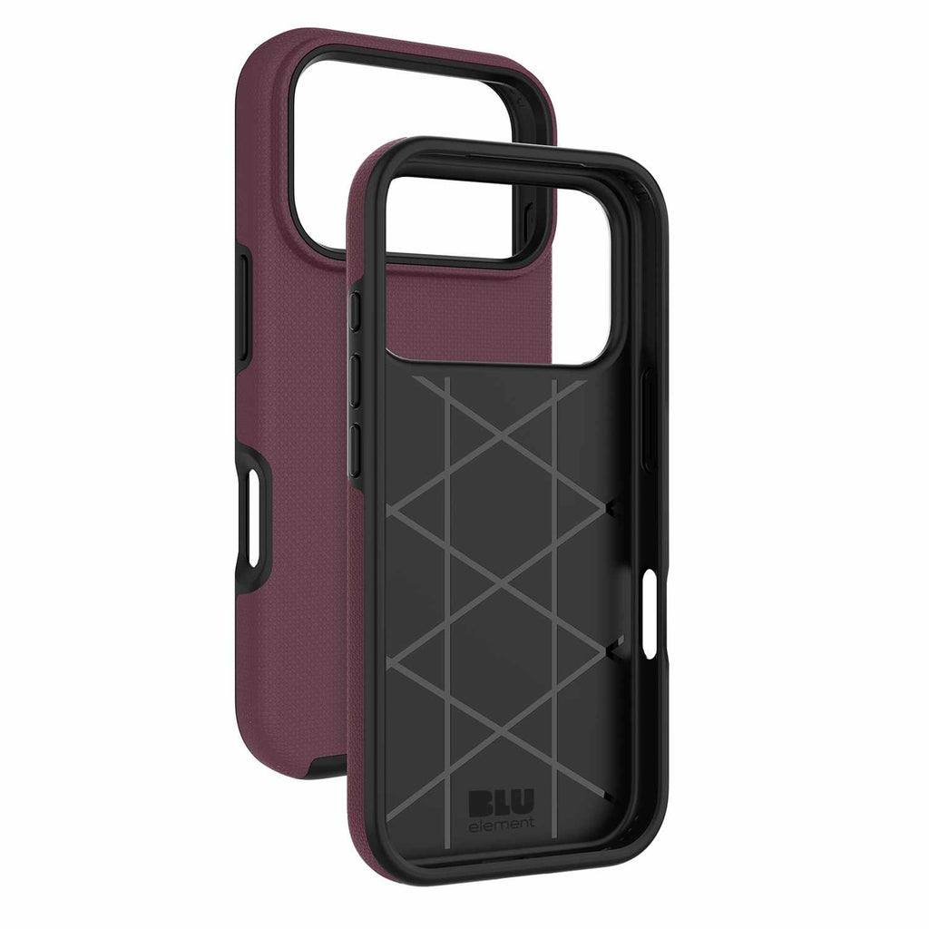 Blu Element Armour Rugged Case Burgundy for iPhone 18 Pro/17 Pro