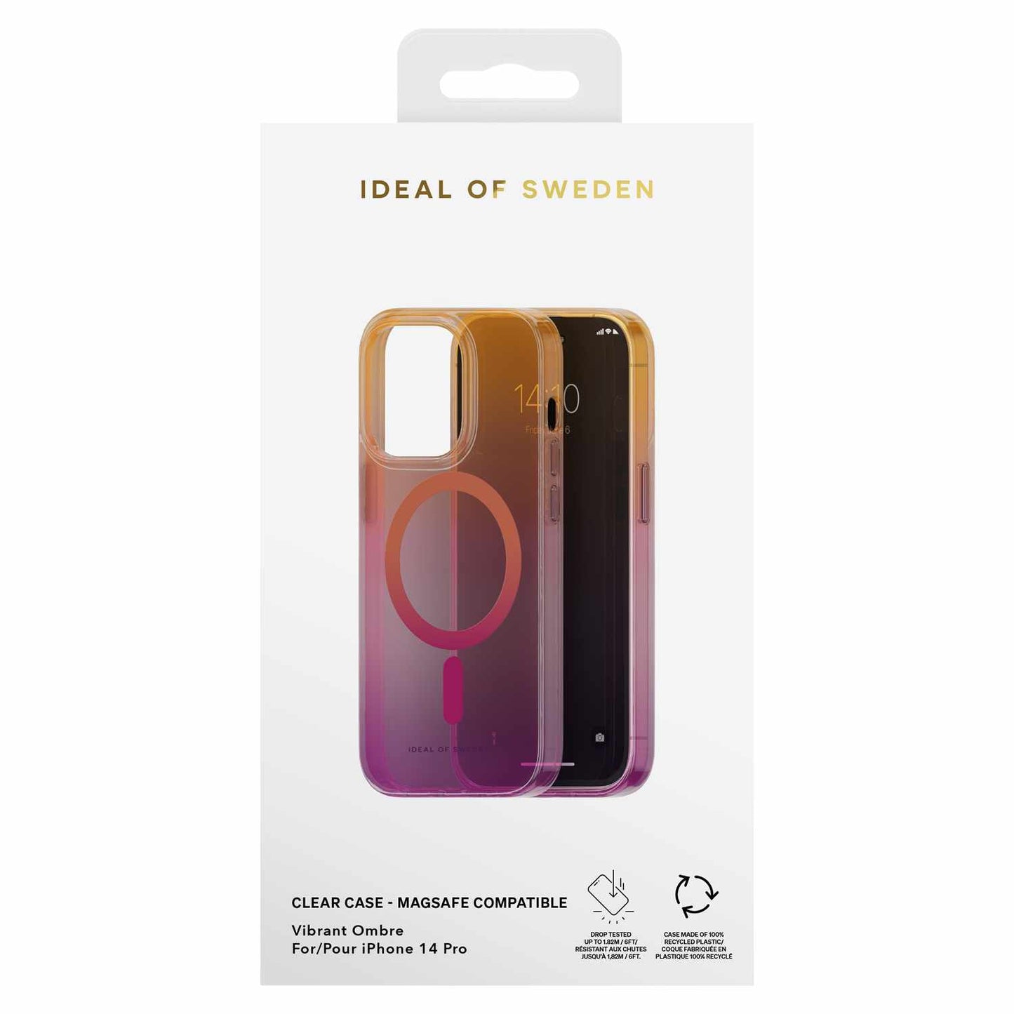Ideal of Sweden Clear MagSafe Case Gradient Vibrant Ombre for iPhone 14 Pro