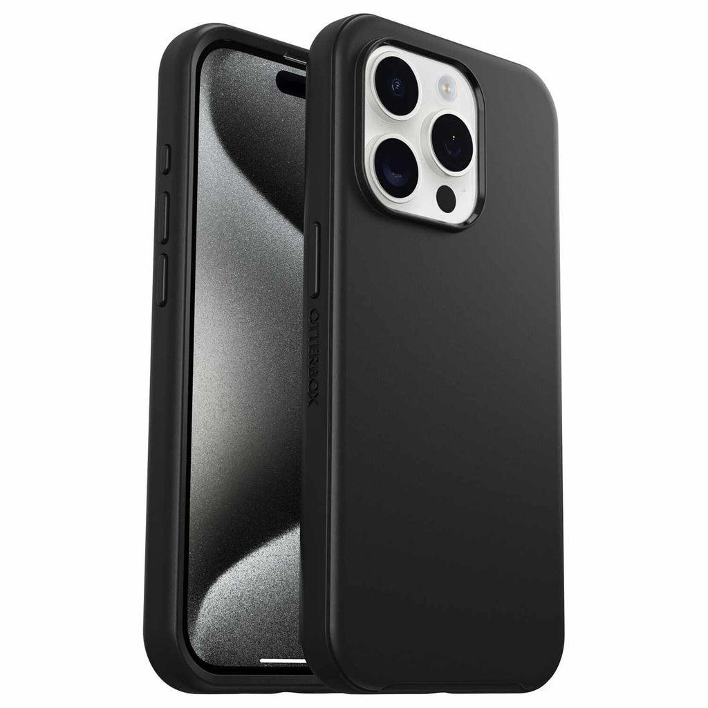 OtterBox Symmetry MagSafe Protective Case Black for iPhone 15 Pro - GekkoTech