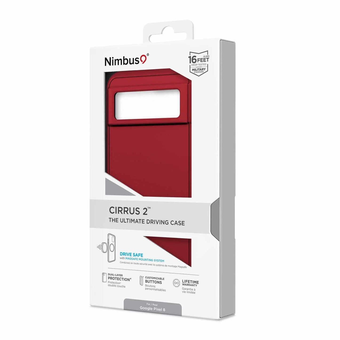 Nimbus9 Cirrus 2 Magsafe Case Crimson for Google Pixel 8