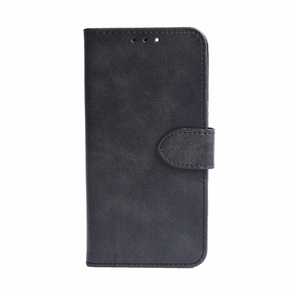 Blu Element Vegan Leather Folio Wallet Case Black for iPhone 16e/15/14/13