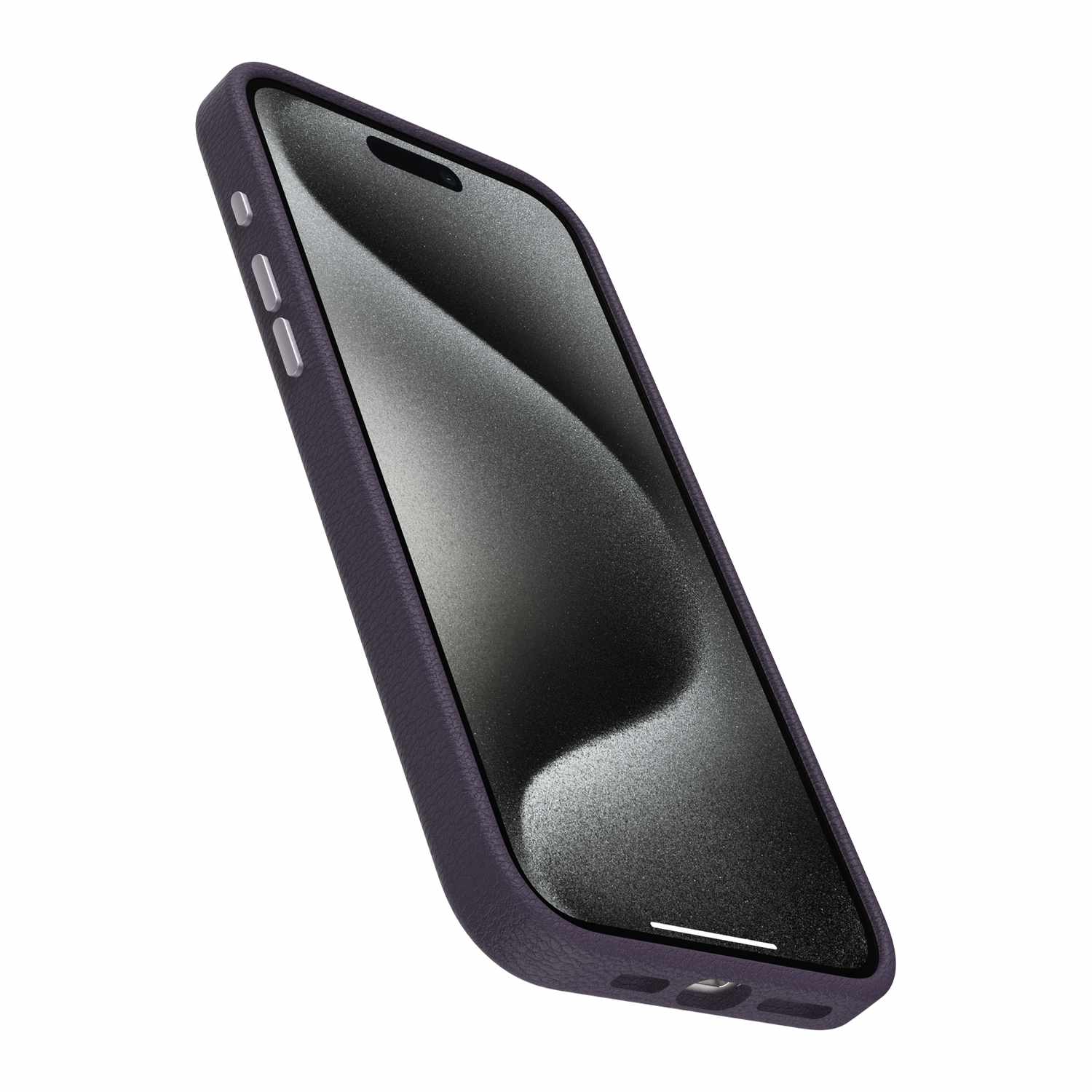 7795576 Symmetry Cactus Leather MagSafe Case iPhone 15 Pro Max Plum Luxe