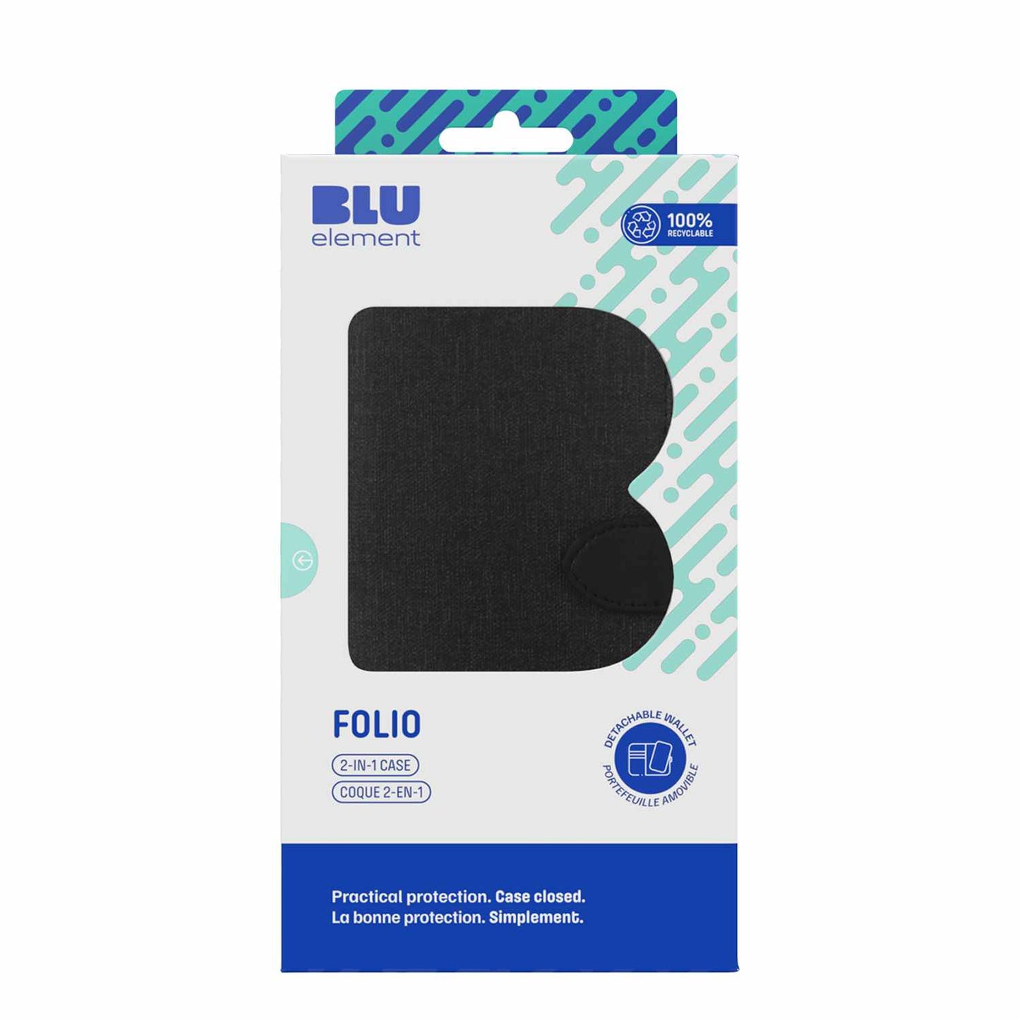 Blu Element Folio 2 in 1 Case  Black for Google Pixel 9/9 Pro