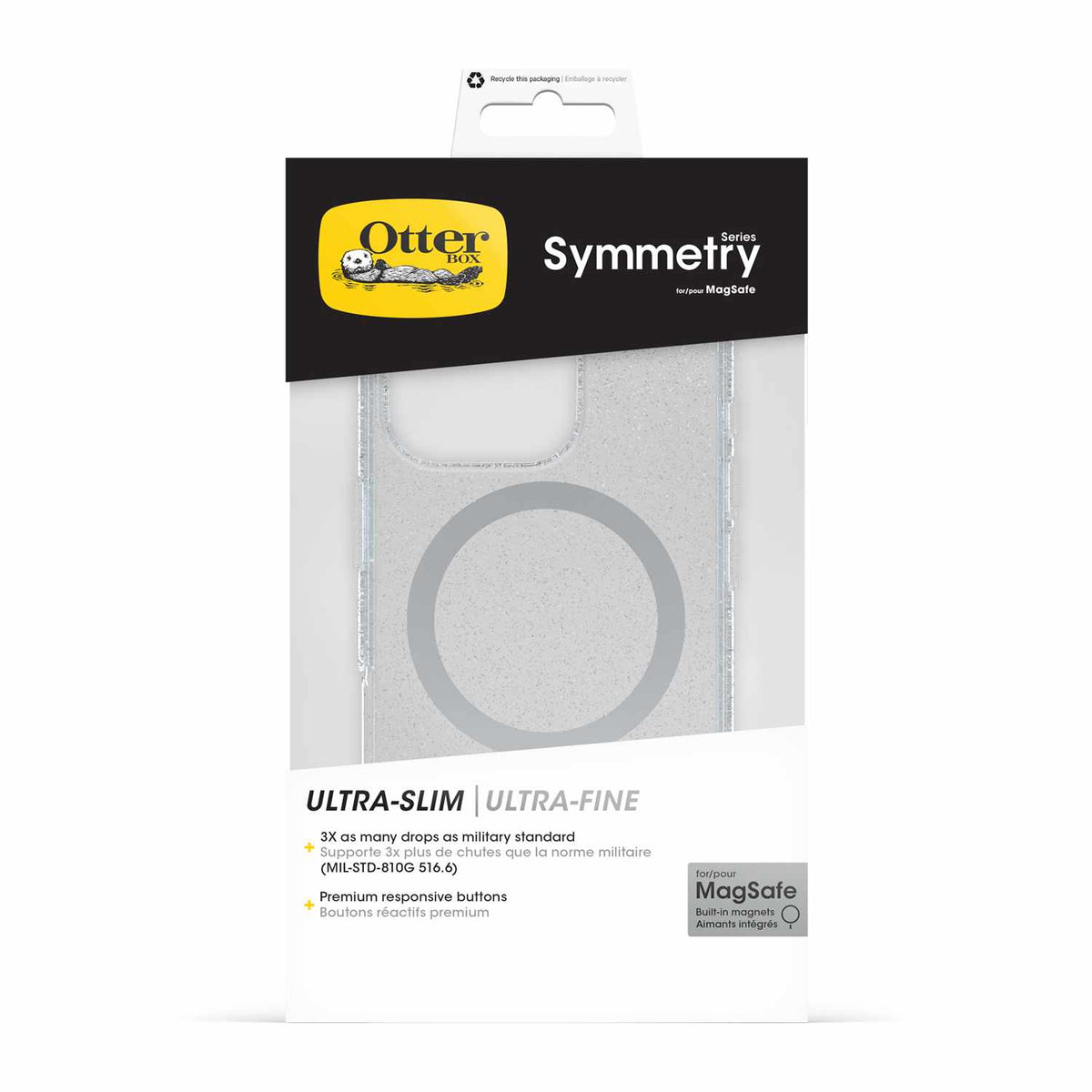 OtterBox Symmetry Clear MagSafe Case Stardust 3.0 for iPhone 16 Pro - GekkoTech
