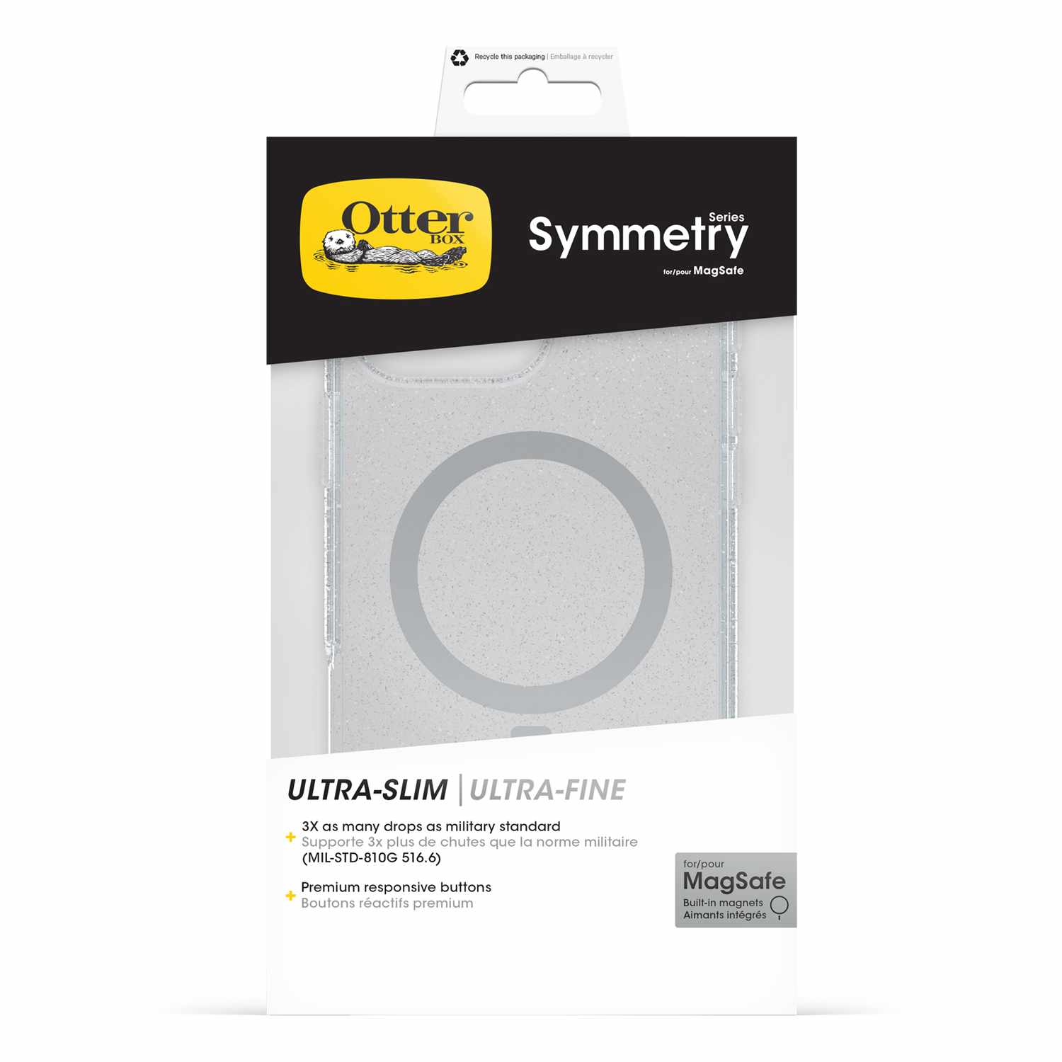 OtterBox Symmetry Clear MagSafe Case Stardust 3.0 for iPhone 16 Pro Max - GekkoTech