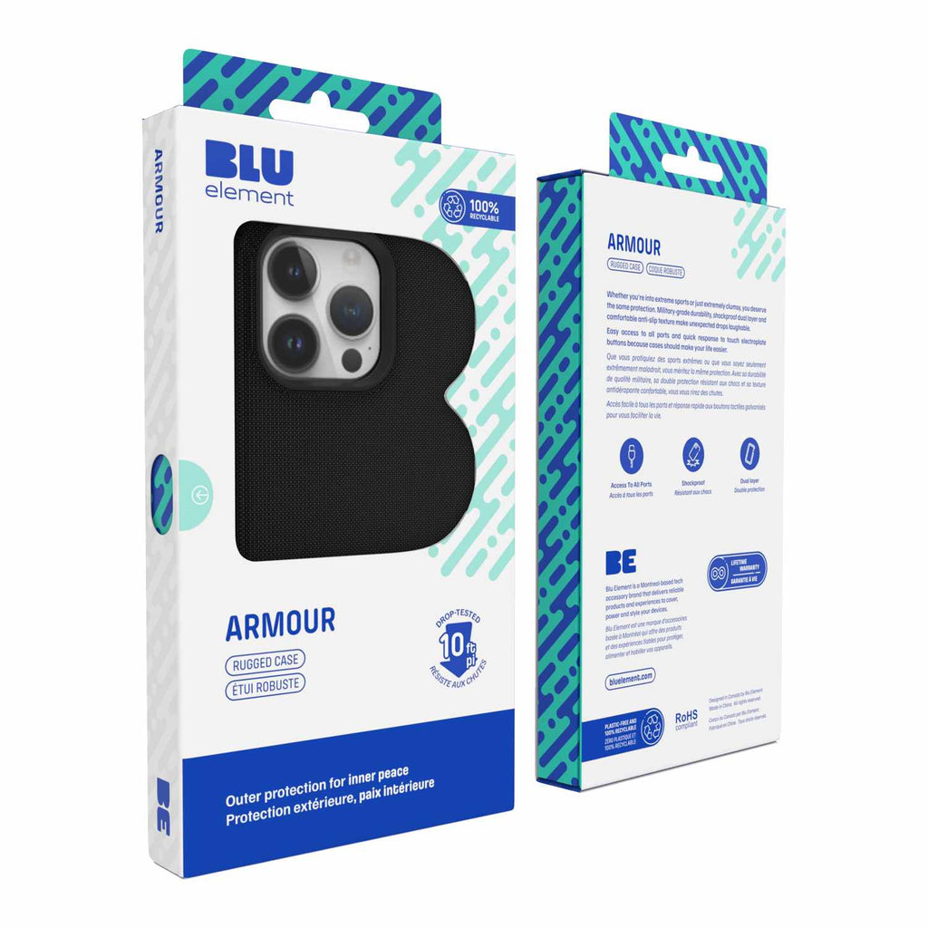 Blu Element Armour Rugged Case Black for iPhone 16 Pro Max - GekkoTech