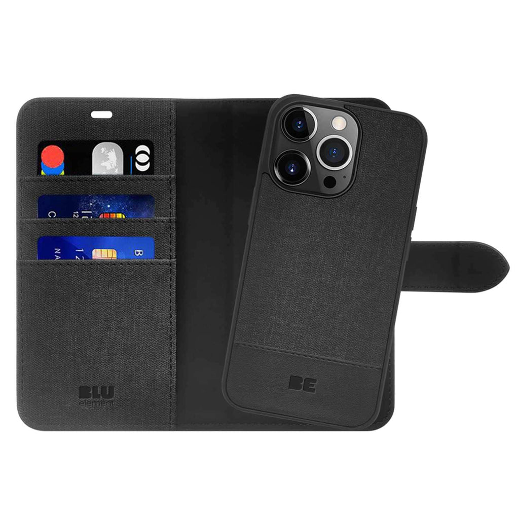 Blu Element Folio 2-in-1 Case Black for iPhone 16 Pro Max - GekkoTech