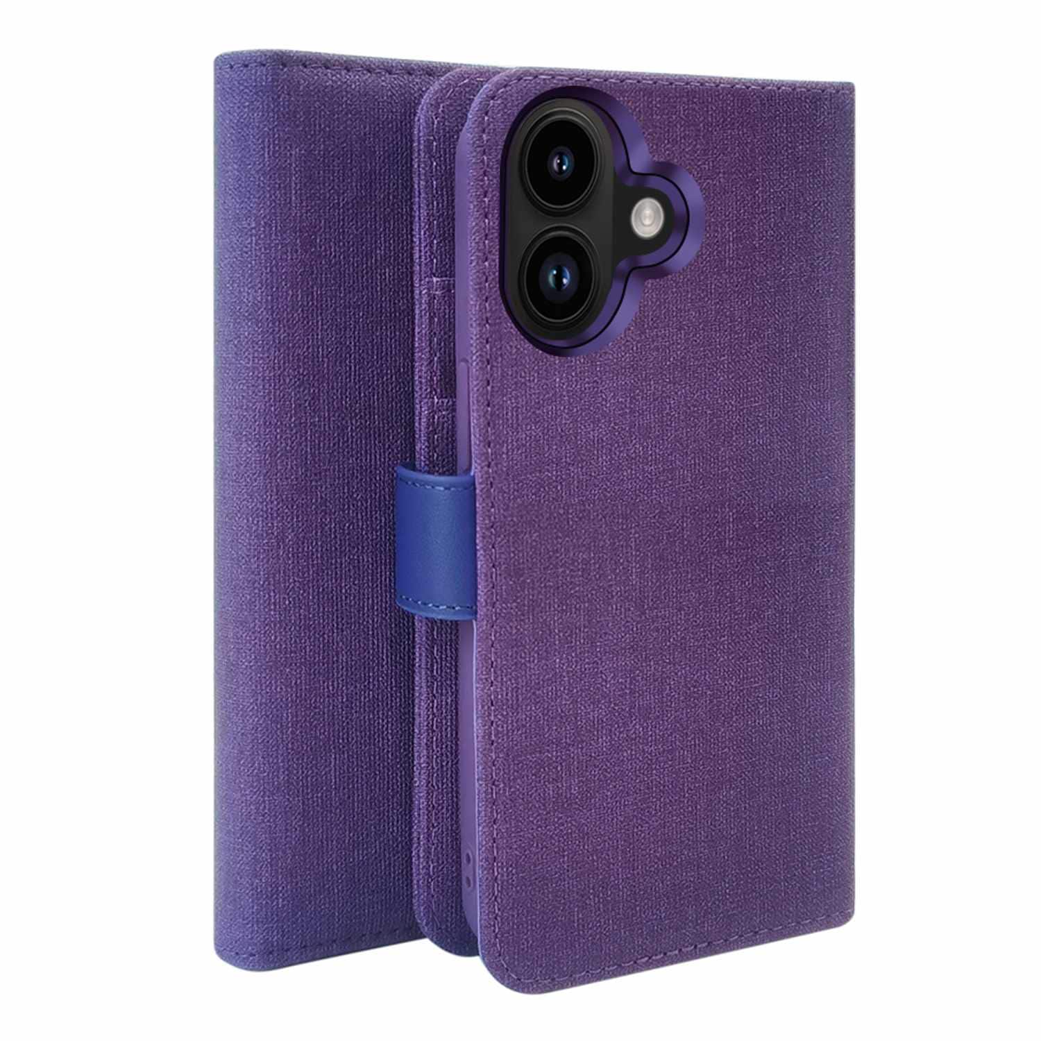 Blu Element Folio 2-in-1 Case Deep Purple for iPhone 16 - GekkoTech