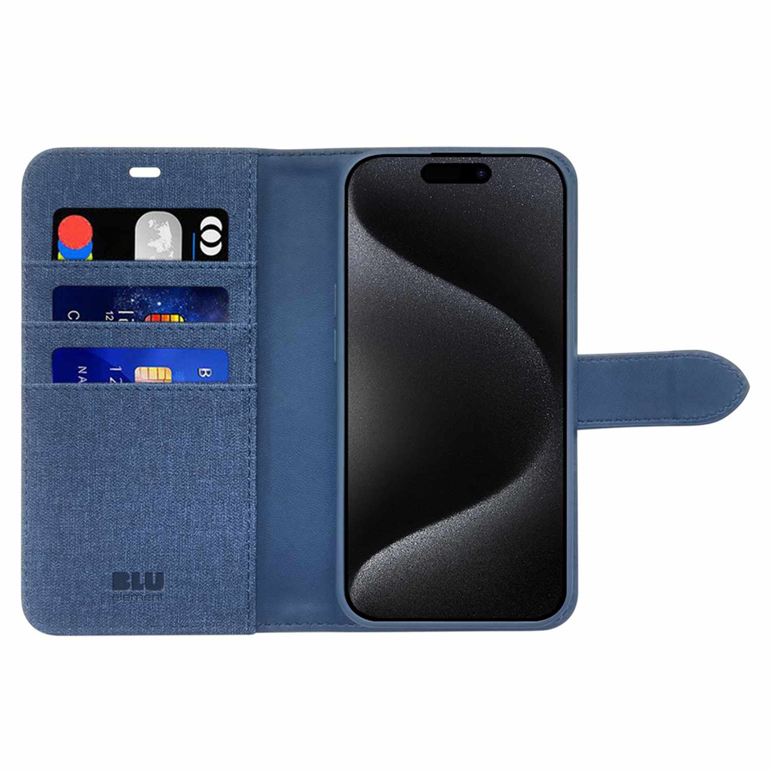 Blu Element Folio 2-in-1 MagSafe Case Lazuli Blue for iPhone 16 Pro Max - GekkoTech