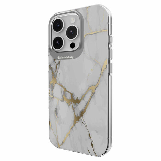 SwitchEasy Artist 3D Case Marble White for iPhone 16 Pro