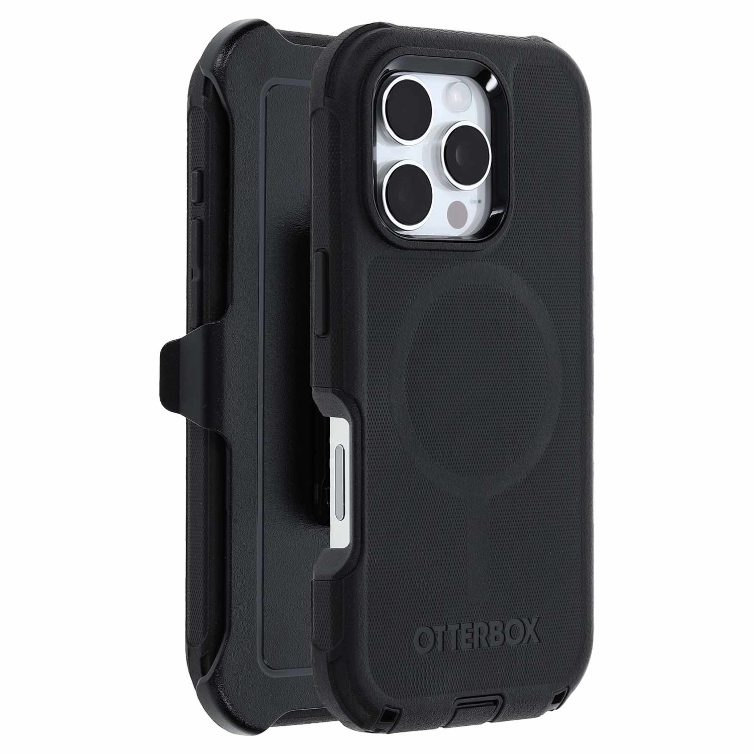 OtterBox Defender Pro MagSafe with Holster Black for iPhone 16 Pro in Bulk Packaging - GekkoTech