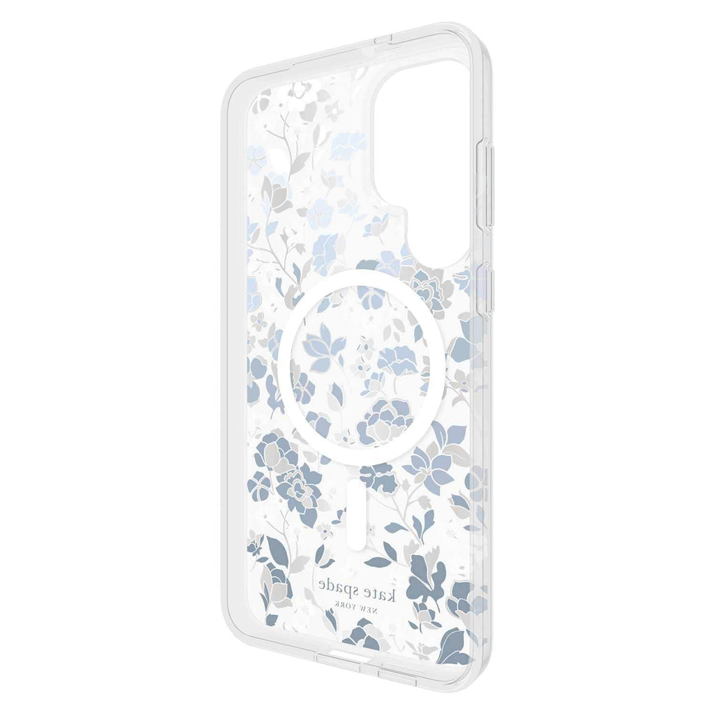 KS055950 Protective MagSafe Case Galaxy S25+ Flowerbed Blue with Gems