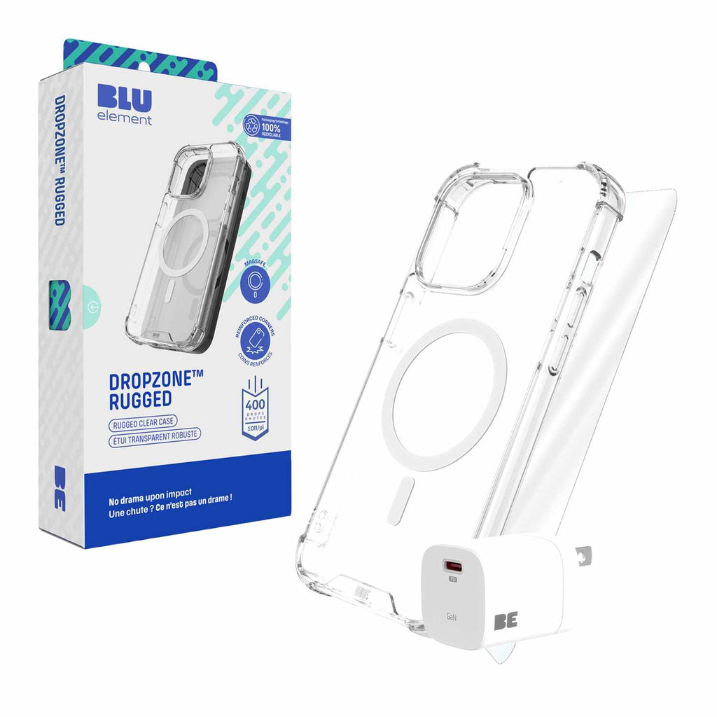 Blu Element Total Protection MagSafe Bundle for iPhone 17e/16e/14/13