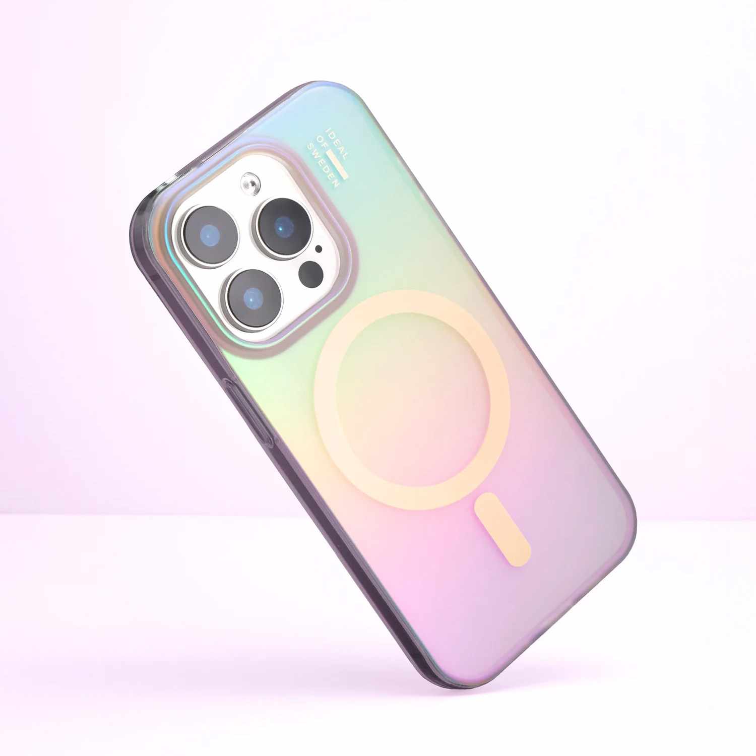 Ideal of Sweden Clear Case Mid MagSafe Shimmer for iPhone 17e/16e/15/14/13