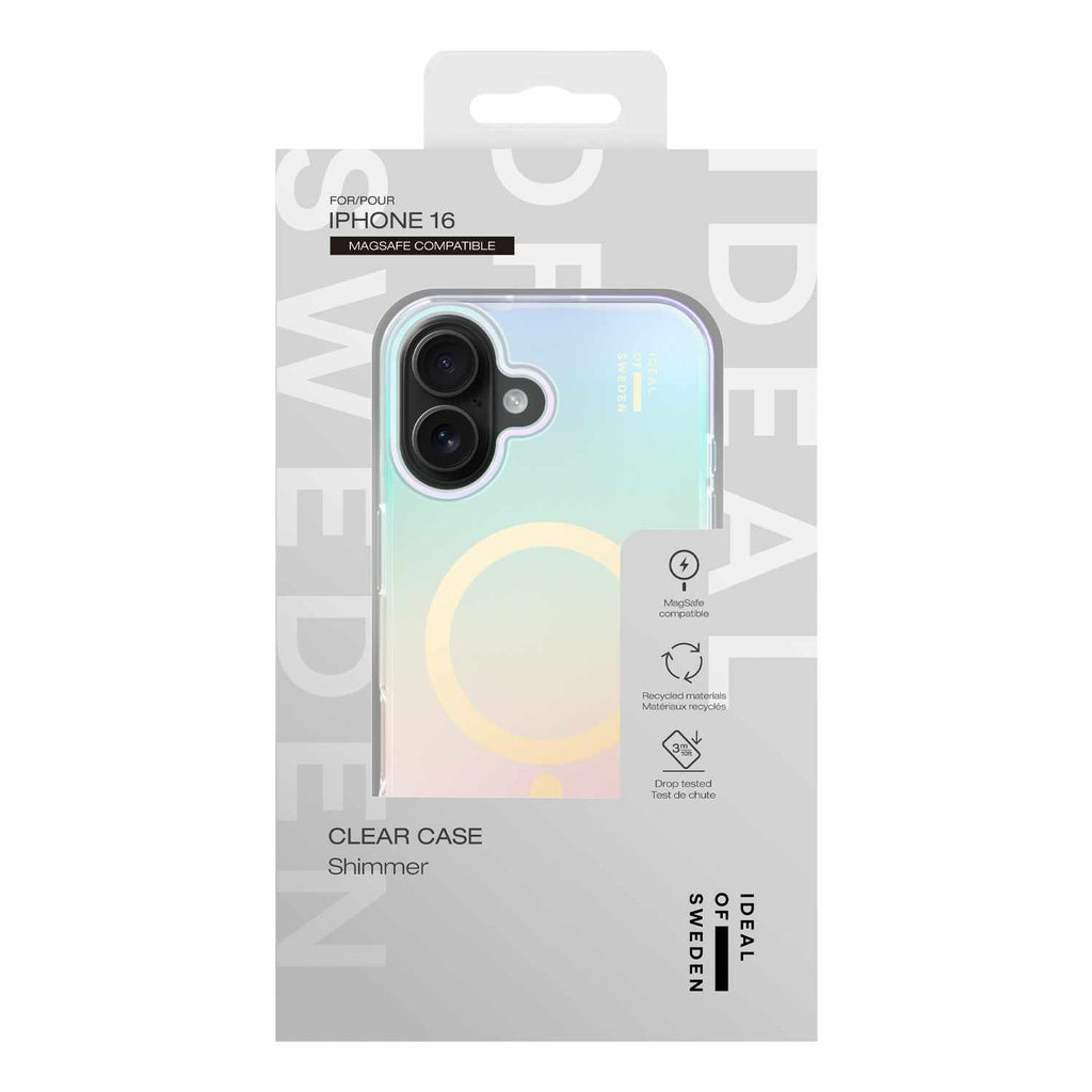 Ideal of Sweden Clear MagSafe Mid Case Shimmer for iPhone 16