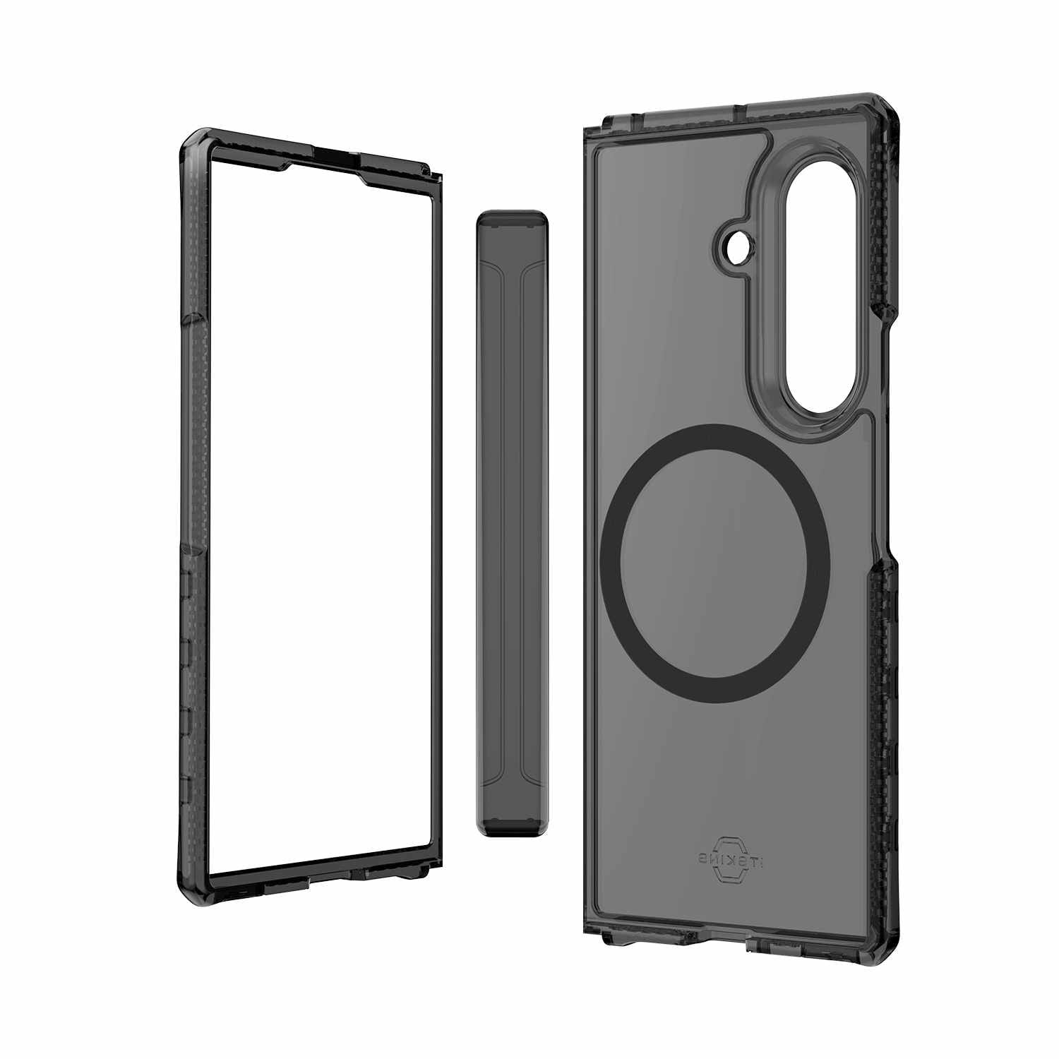 ITSKINS Hybrid_R Case Hinge w/MagSafe Smoke/Transparent for Samsung Galaxy Z Fold7