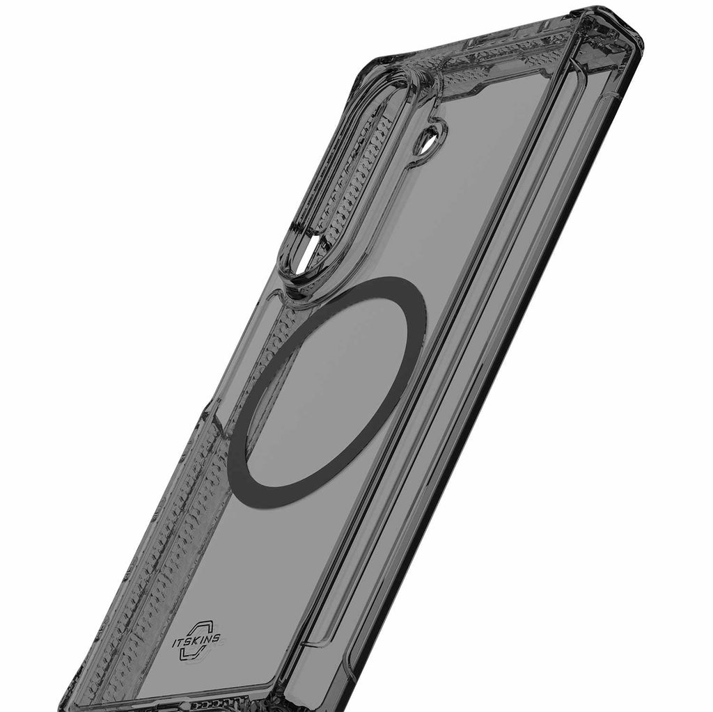 ITSKINS Hybrid_R Case Hinge w/MagSafe Smoke/Transparent for Samsung Galaxy Z Fold7 - GekkoTech