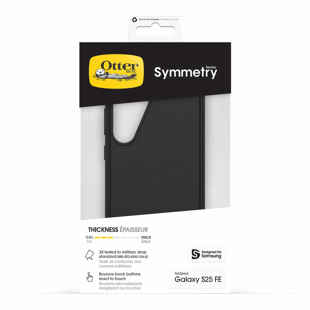 OtterBox Symmetry Case Black for Samsung Galaxy S25 FE