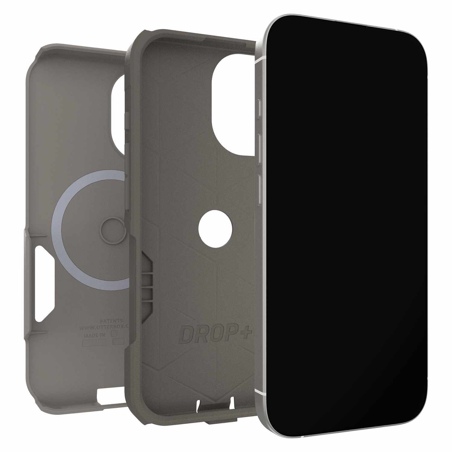 OtterBox Commuter MagSafe Case w/Camera Control Grey Comfort for iPhone 17 - GekkoTech