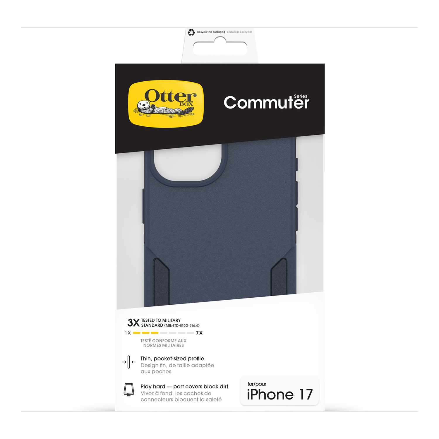 OtterBox Commuter MagSafe Case w/Camera Control Riverside (Blue) for iPhone 17 - GekkoTech