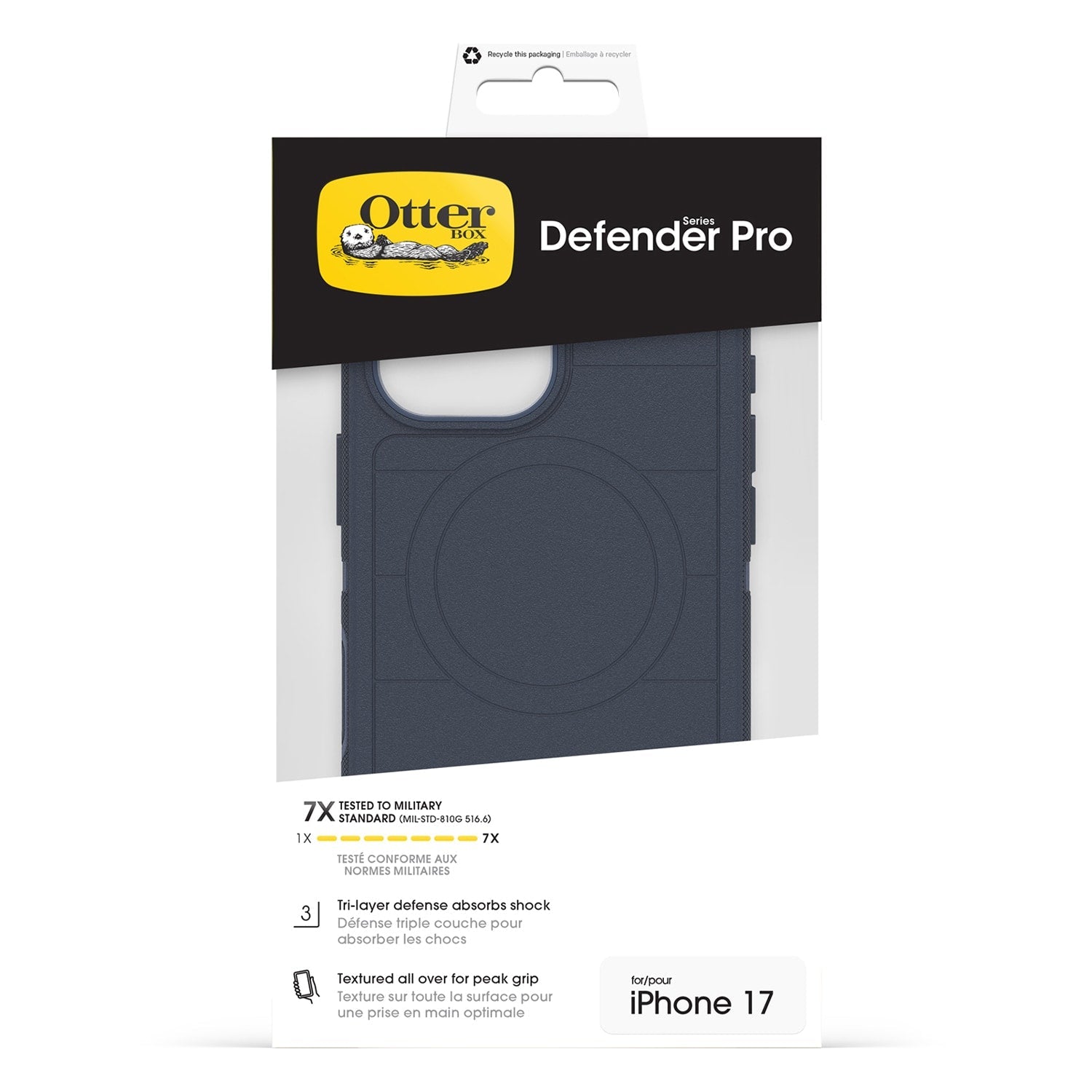 OtterBox Defender Pro MagSafe Case w/Camera Control Riverside (Blue) for iPhone 17 - GekkoTech