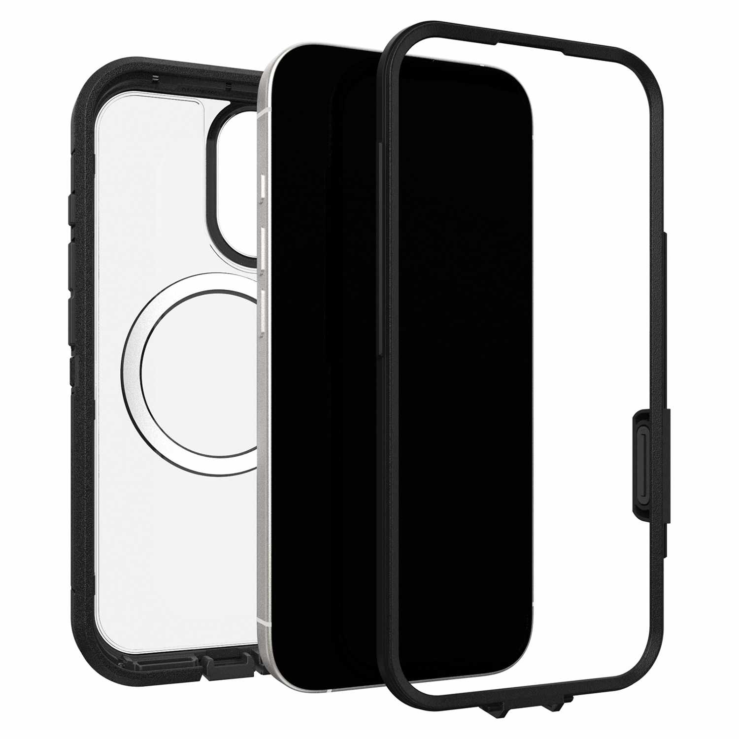 OtterBox Defender Pro XT Clear MagSafe Case w/Camera Control Dark Side (Black) for iPhone 17 - GekkoTech