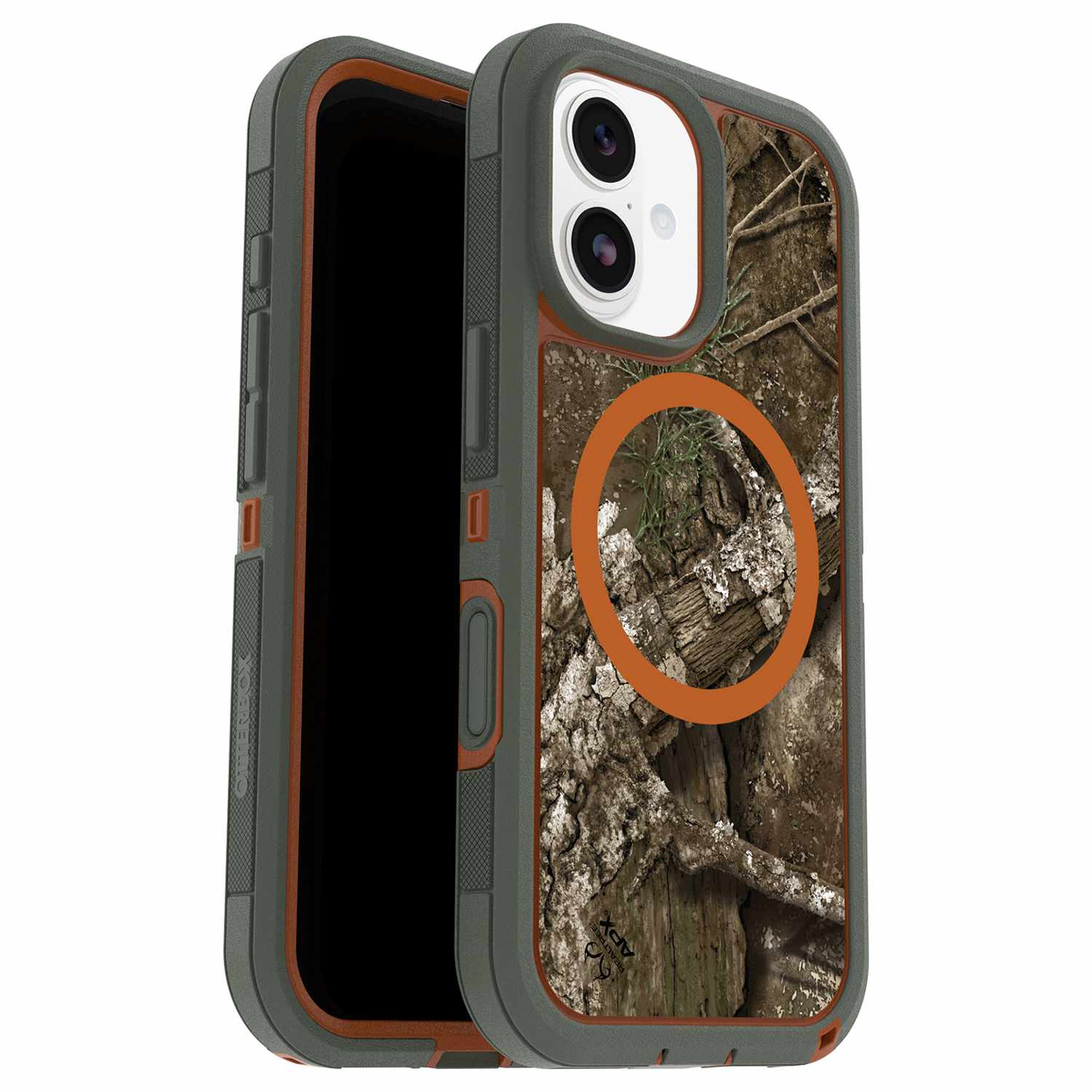 OtterBox Defender Pro XT Clear MagSafe Case w/Camera Control Realtree Apx (Green) for iPhone 17 - GekkoTech