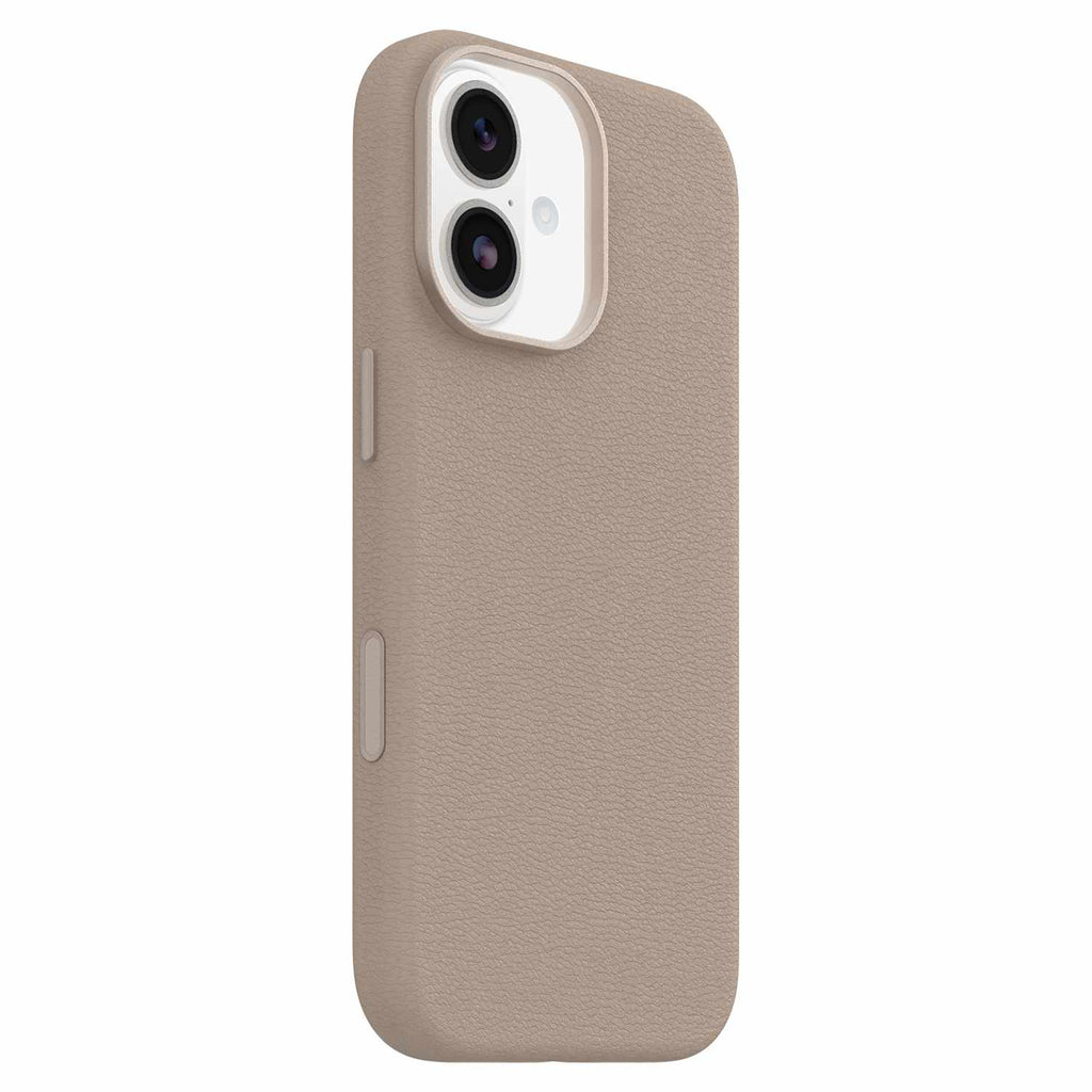 OtterBox Symmetry Cactus Leather MagSafe Case w/Camera Control Grey Comfort for iPhone 17