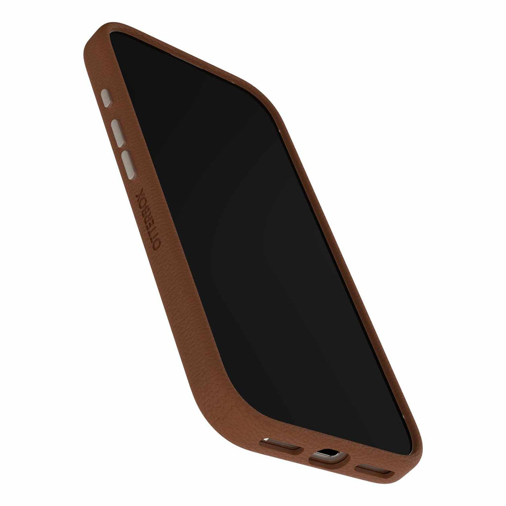 OtterBox Symmetry Cactus Leather MagSafe Case w/Camera Control Dessert Saddle (Brown) for iPhone 17