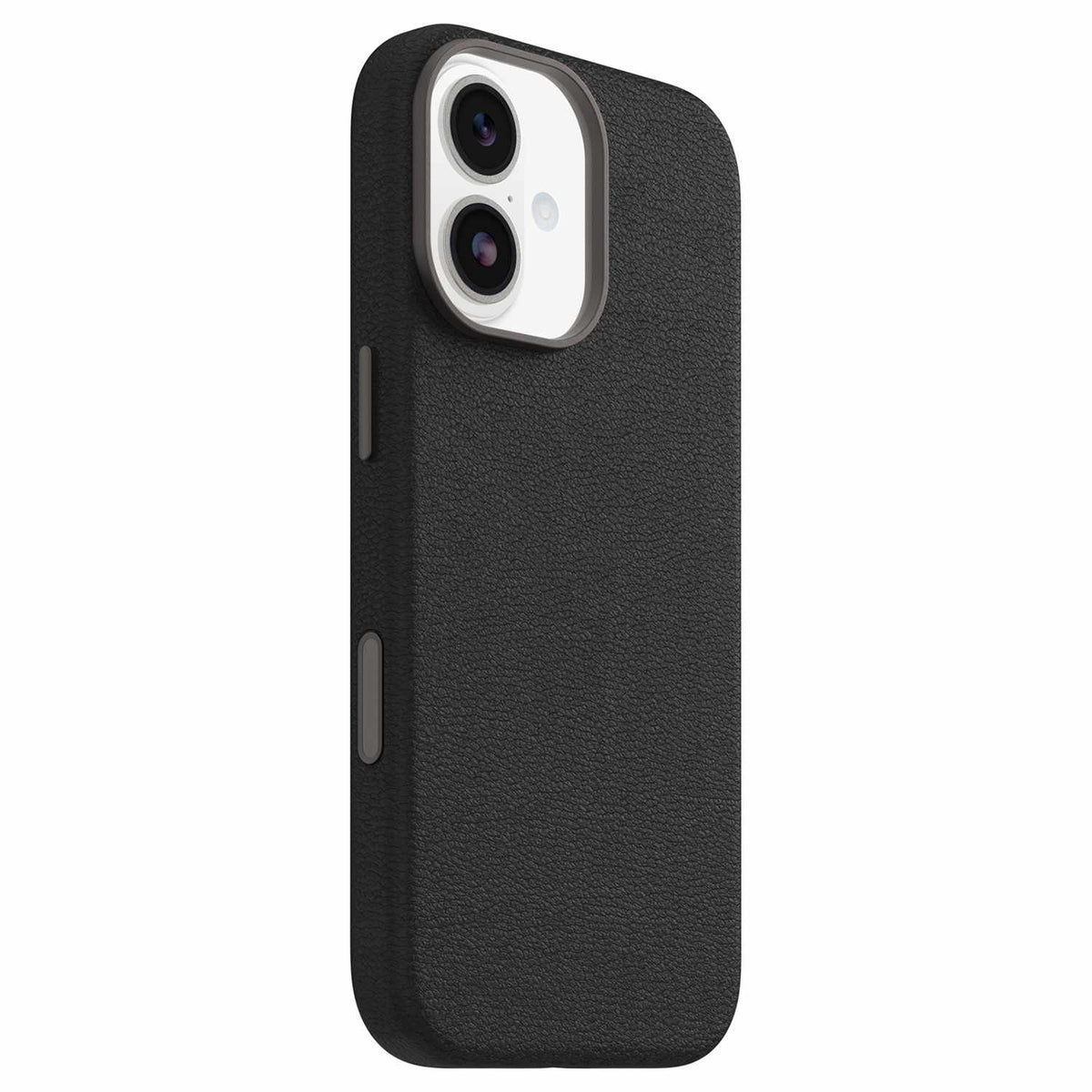 OtterBox Symmetry Cactus Leather MagSafe Case w/Camera Control Noir Ash (Black) for iPhone 17