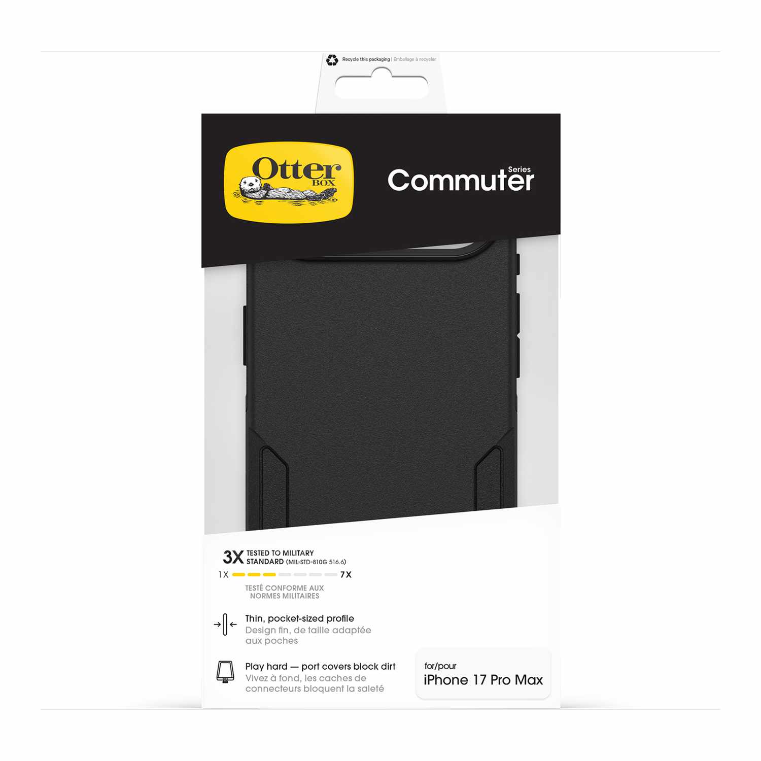 OtterBox Commuter MagSafe Case w/Camera Control Black for iPhone Air