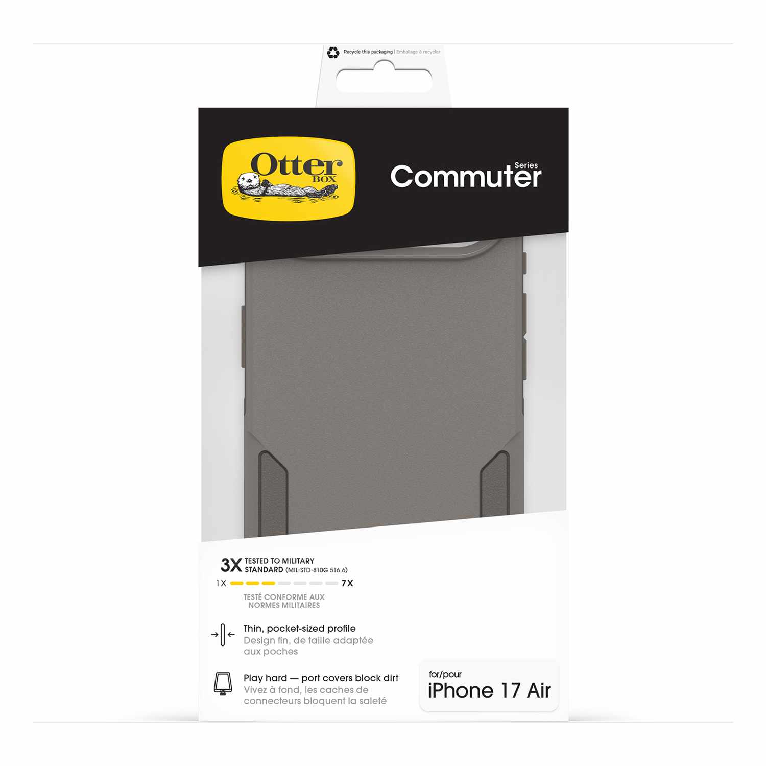 OtterBox Commuter MagSafe Case w/Camera Control Grey Comfort for iPhone Air