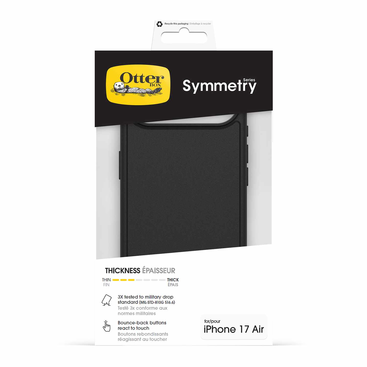 OtterBox Symmetry MagSafe Case w/Camera Control Black for iPhone Air