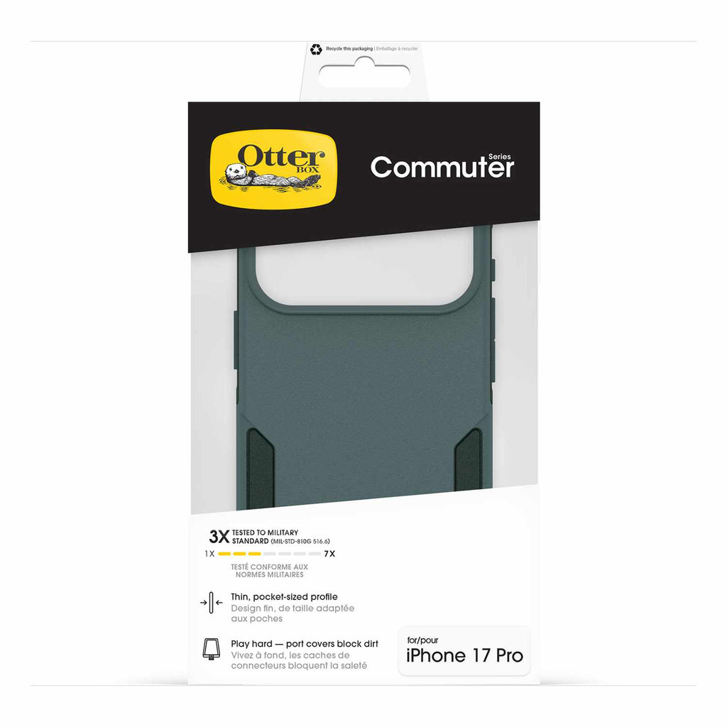 OtterBox Commuter MagSafe Case w/Camera Control Sagebrush (Green) for iPhone 17 Pro