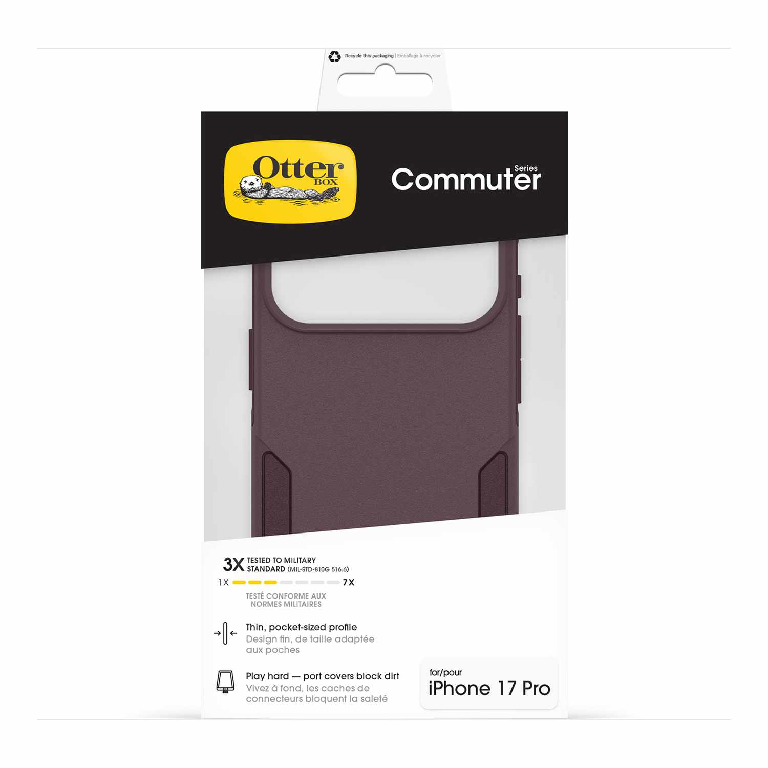 OtterBox Commuter MagSafe Case w/Camera Control Trailhead (Purple) foriPhone 17 Pro